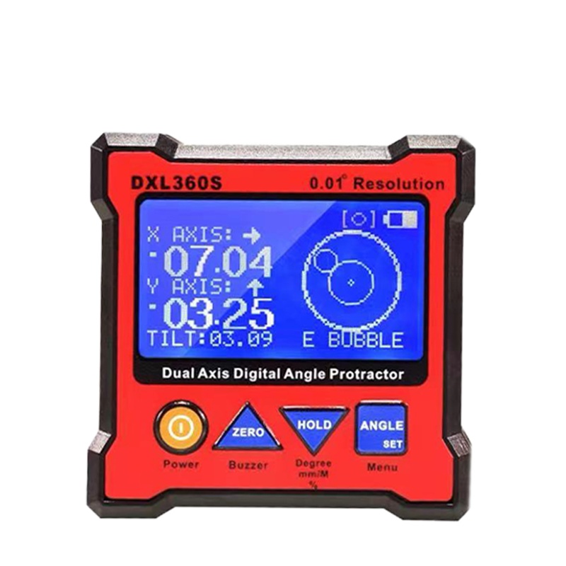 DP 晶研双轴电子水平仪尺带磁角度仪盒高精度数显倾角仪角度规DXL360S带磁性