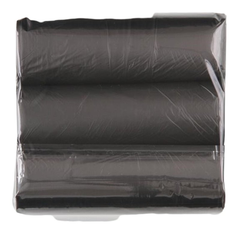 得力(deli)3卷(90只)点段式加厚垃圾袋45*55cm 黑色33067