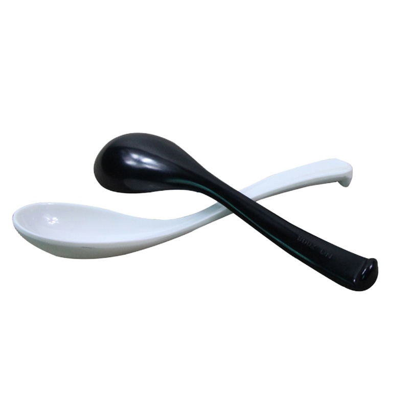 欧妮家 LH 密胺白色小汤勺 5.1寸 17*2*4cm 10个装