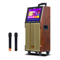 狮乐（SHILE）和谐三号视频音箱三分频KTV一体机户外便携式电瓶音箱带无线话筒