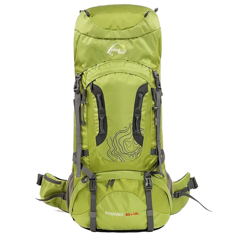威迪瑞 菲尼克斯户外60+10L/70+10L 登山包大容量背包牛津布双肩背包