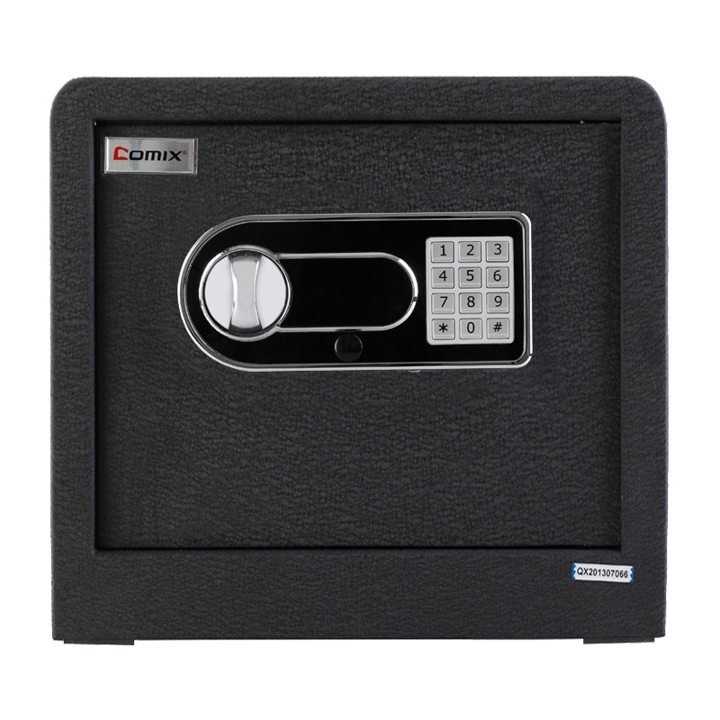 齐心(Comix)BGX-38DS电子密码保管箱 高38cm 办公家用小型防盗保险箱密码箱 档案资料保密文件柜保险柜