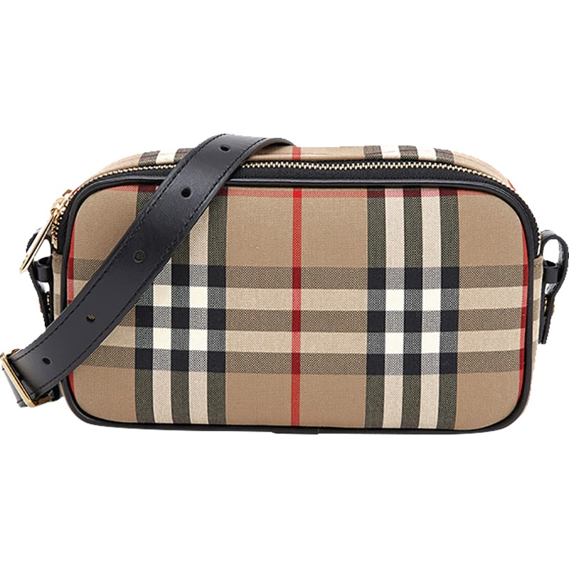 BURBERRY 博柏利 女士织物配皮腰包单肩斜挎包 80223451
