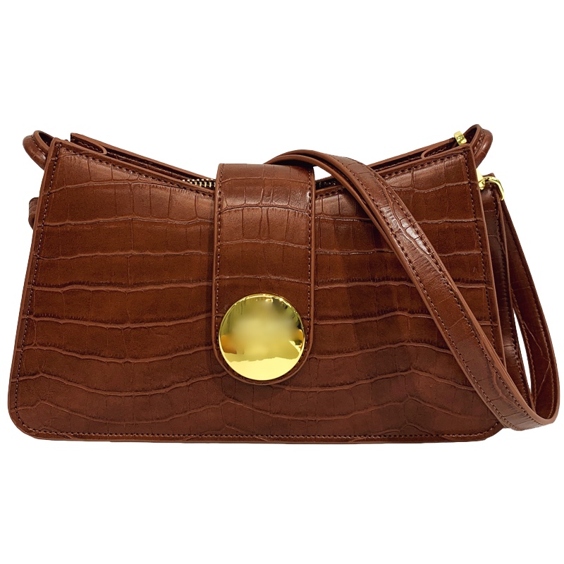 ITSK女包鳄鱼纹中古包包女包2020新款斜挎小包单肩手提时尚百搭腋下包