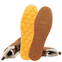 [3双]秋冬羊驼绒保暖舒适鞋垫加绒加厚皮毛一体男女防臭透气吸汗鞋垫2