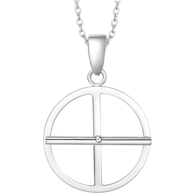 周大福PT G&W系列旅途-转动时钟PT950铂金吊坠PT160368