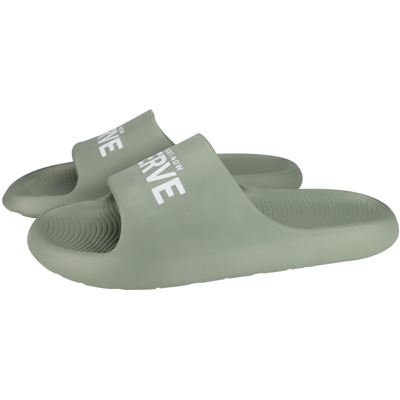 美人桥情侣拖鞋室内加厚防滑软底浴室女拖 男士外穿印花潮款网红一字拖