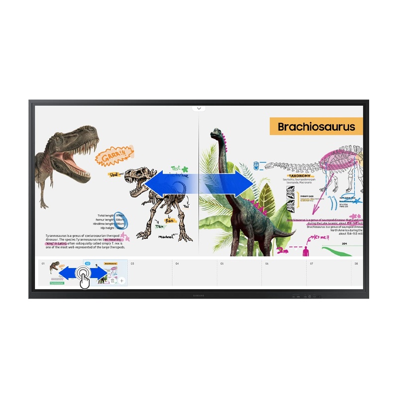 三星Flip LH85WMRWLGCXXF WM85R 85英寸智能电子白板 触摸 教学黑板蓝牙WIFI显示器电视