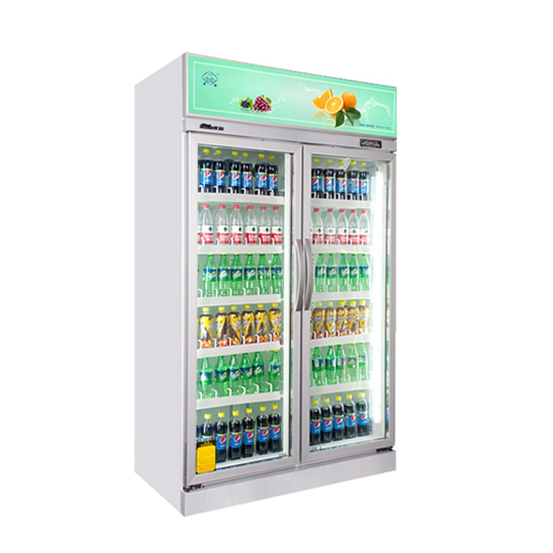 华美(Huamei)LC-1260F冷藏风冷饮料柜 商超展示柜商用立式冰柜冷柜冰吧展示柜超市冰箱冷柜