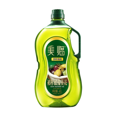 美临 初榨橄榄葵花调和油 食用油 (含18%橄榄油) 4L