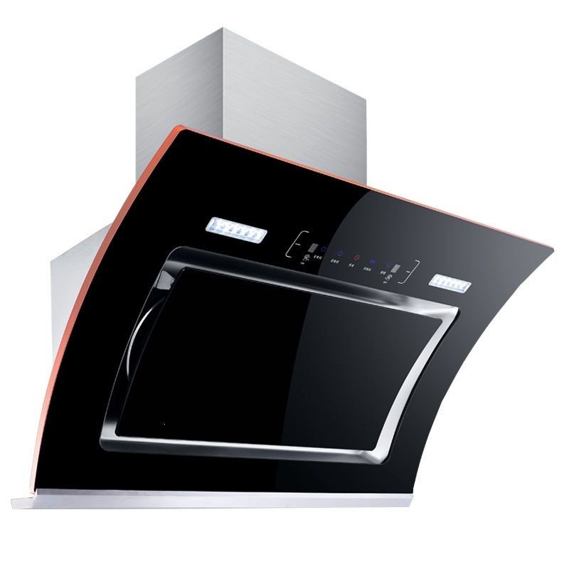 志高(CHIGO)油烟机家用双电机大吸力厨房抽油烟机侧吸式自动清洗吸油烟机_豪配七十五宽大屏清洗