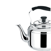 一窝蜂一(YIWOFENGYI) 精简特厚无磁家用不锈钢鸣笛水壶-5L-本色