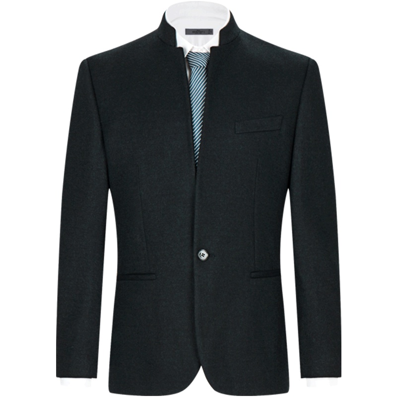 柒牌SEVEN男装西服商务休闲男士单西立领国风时尚西装外套正装礼服男