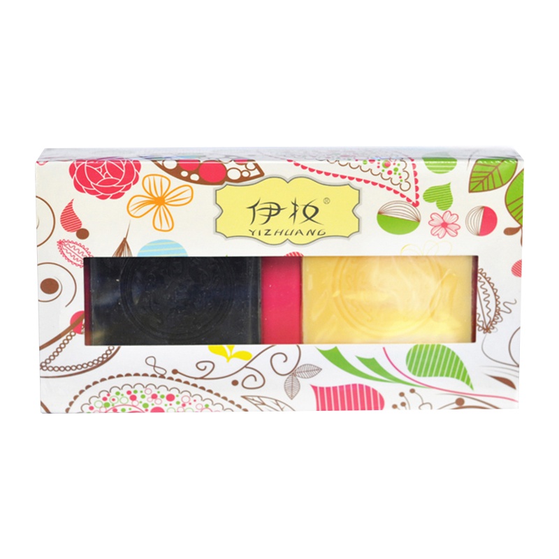 同仁堂护肤品控油净肤手工皂套装(洋甘菊+竹炭)深层清爽洁净 卸妆适应去鸡皮 改善油光痘痘黑头化妆品卸妆适用