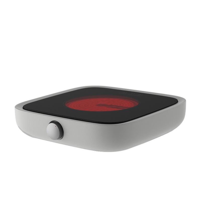 [苏宁自营]三界茶具 简2代电陶炉茶炉 铁壶烧水电子茶炉玻璃壶电热茶炉 小型煮茶器烧水泡茶电磁炉(星空灰)