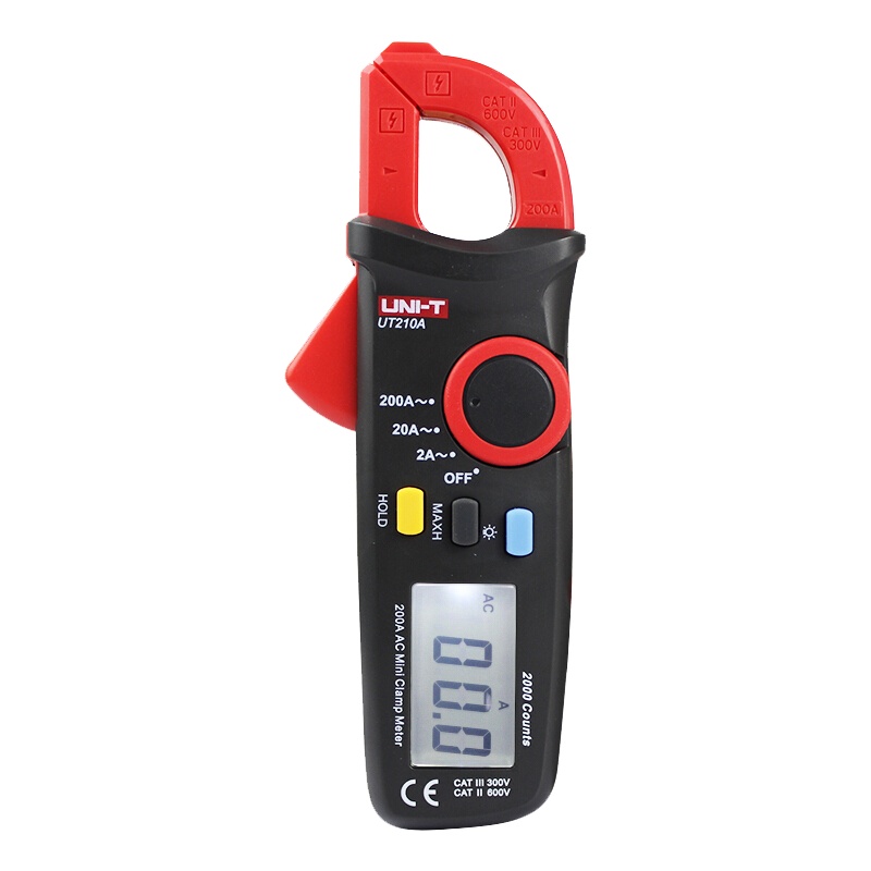 优利德(UNI-T) 迷你数字交流钳形表 数字万用表 UT210A 1个