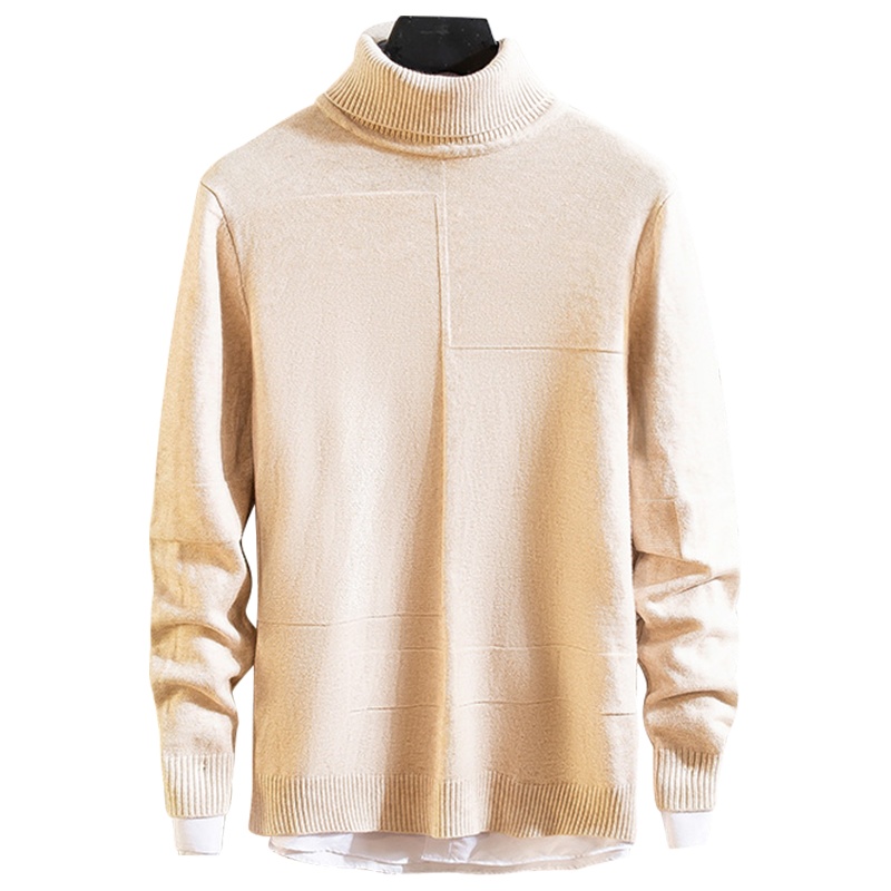 AEMAPE美国苹果 毛衣男高领青年秋冬新款针织衫上衣休闲修身韩版潮流打底衫