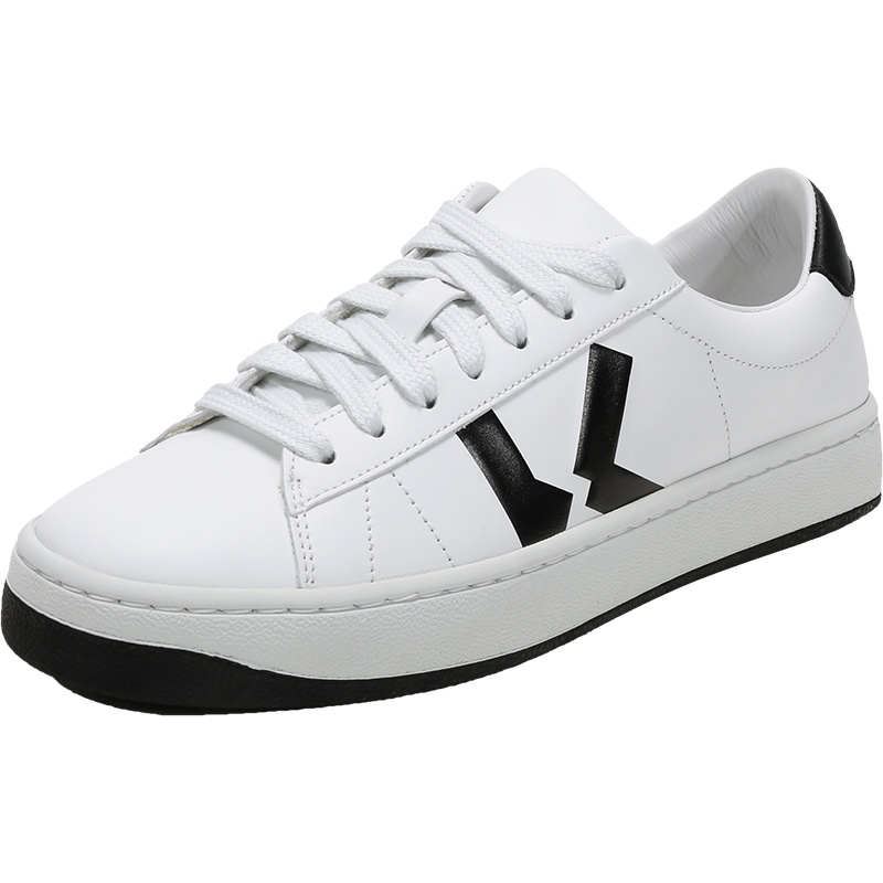 KENZO 高田贤三 女士 皮质系带休闲运动鞋小白鞋板鞋 FA6 2SN170 L50