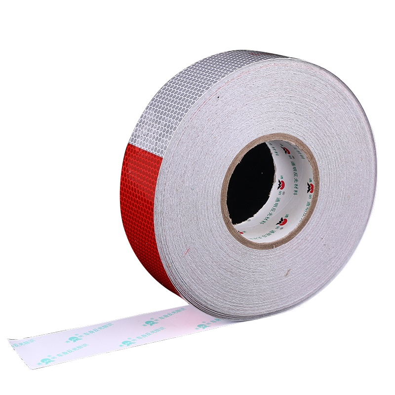 [规格:50米/卷 167贴/卷 红白]反光贴 交通安全保护 车身反光贴 货车反光条 车身夜间警示标示