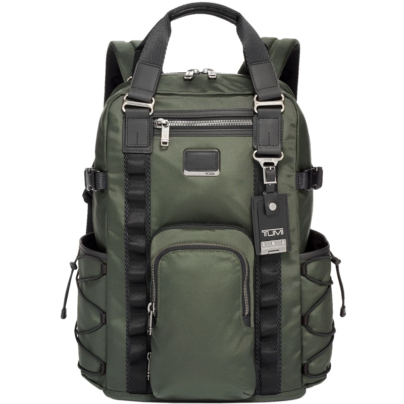 TUMI途明 ALPHA BRAVO系列 环保二合一男士双肩背包 手提商务包 旅行背包0232301SP-云杉绿