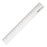 得力6220直尺20cm (透明)(只)