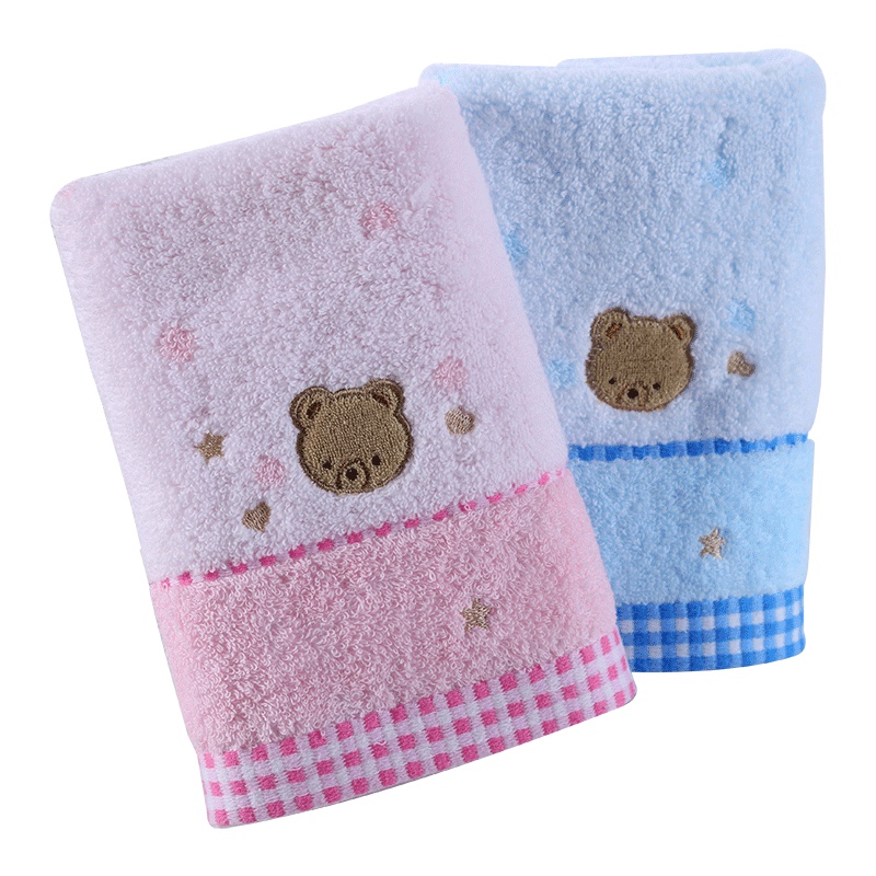 金号小毛巾纯棉 柔软吸水 家用宝宝洗脸巾小面巾48*25cm