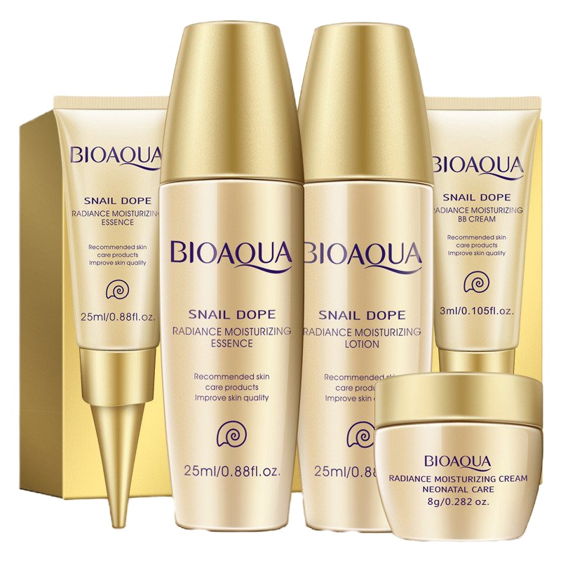 泊泉雅蜗牛保湿亮采5件套旅行装礼盒69克(ml) 化妆护肤品套装旅行装小样补水保湿洁面乳液爽肤水BB霜