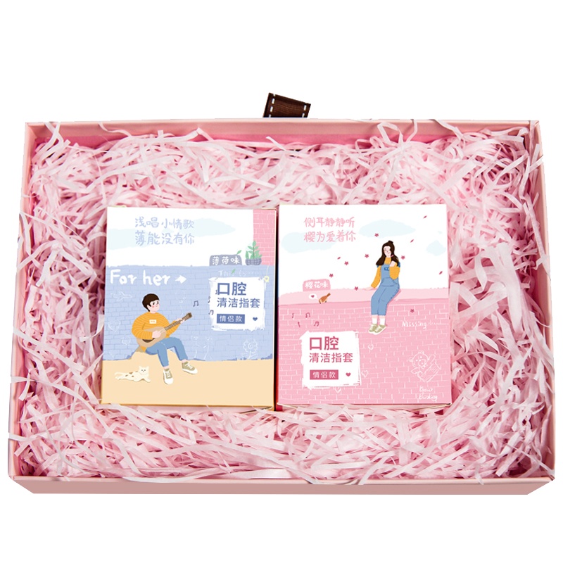 唐克力口腔清洁指套套装 一次性牙刷情侣套装口腔清新剂持久型口气重去口臭接吻神器刮舌苔