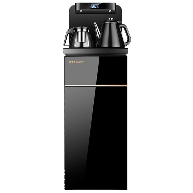 荣事达Royalstar 智能遥控茶吧机 大屏数显 双壶出水 下置水桶式饮水机 黑色冰机CY-8118D