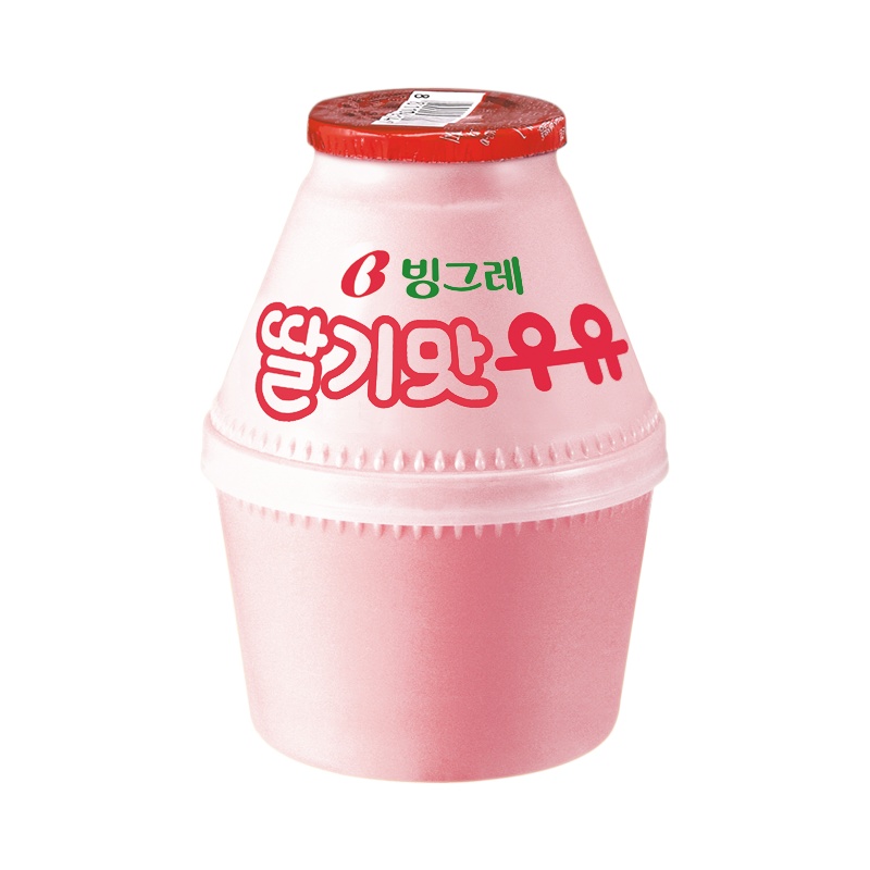 宾格瑞 草莓味牛奶饮料238ml*8(每周四发货)