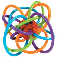 曼哈顿MANHATTAN TOY 牙胶婴幼儿宝宝磨牙棒益智玩具 牙胶球摇铃抓握球 练习抓握适合0个月以上的宝宝