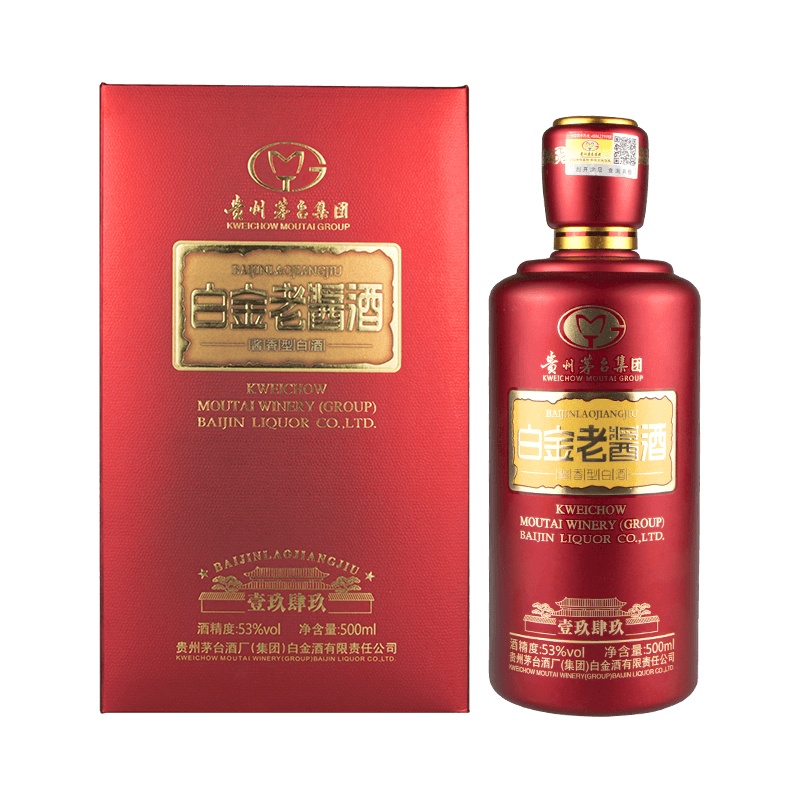 贵州茅台集团53度白金老酱酒1949 酱香型白酒 500ml