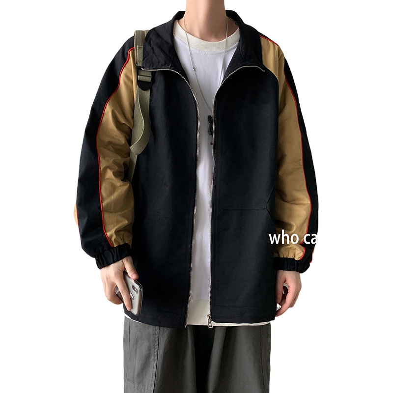 茜靓CHYLLIRN男士外套春秋2021新款春季韩版潮流休闲上衣服秋冬夹克男