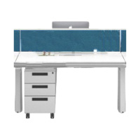 科恩森(keensen) 卡位 双人位 双向 1100x1200x750mm 含大屏风含钢柜 企业定制款