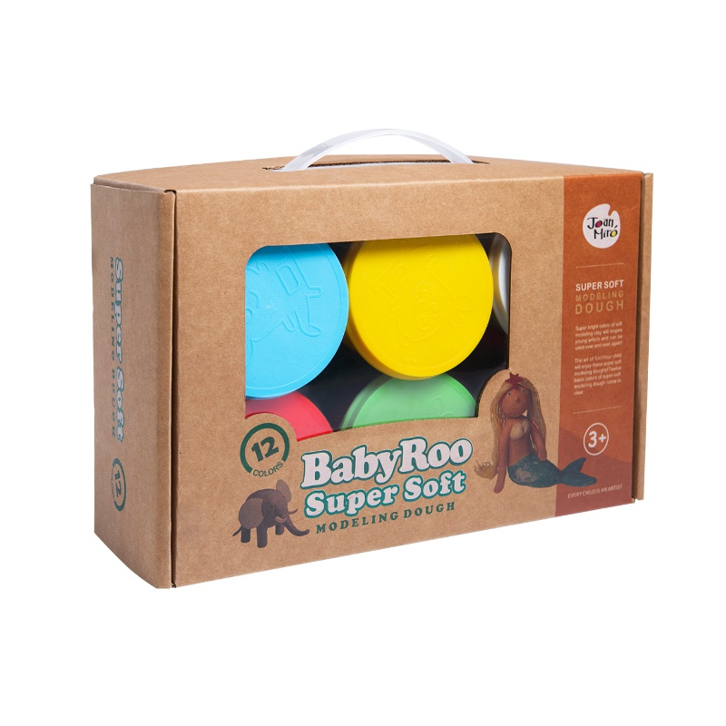 JoanMiro美乐橡皮泥无毒彩泥儿童模具工具套装粘土女孩玩具diy制作手工泥12色