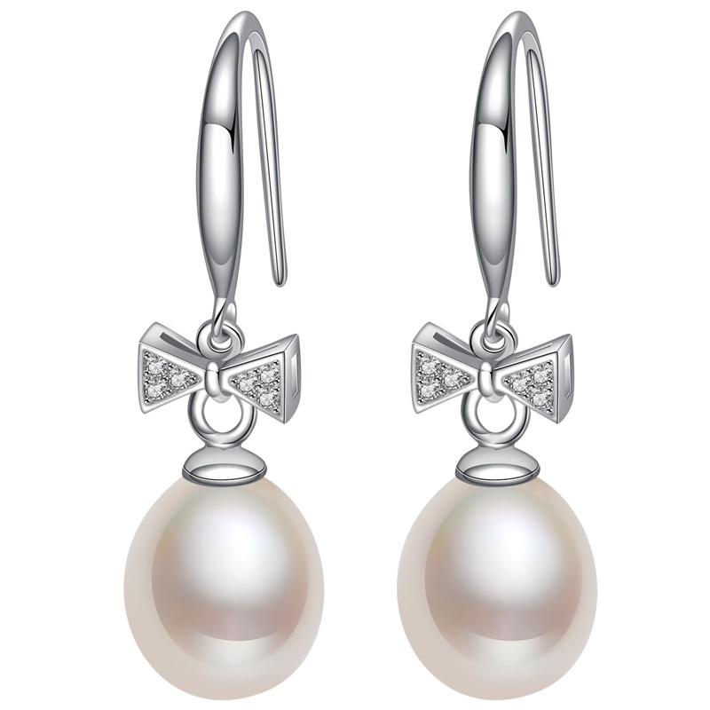 佰色传情S925纯银淡水珍珠耳钉女时尚耳环