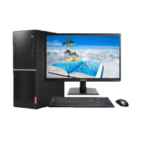 联想(Lenovo)M6200N台式整机19.5显示器(I3-8100 4G 500G 集显 Win10 无光驱 黑色)