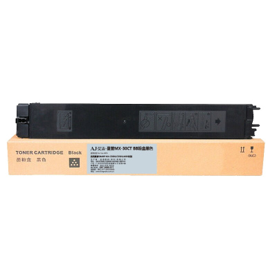 艾洁 MX-30CT BB黑色粉盒 适用夏普SHARP MX-C3081/C3581/4081机型