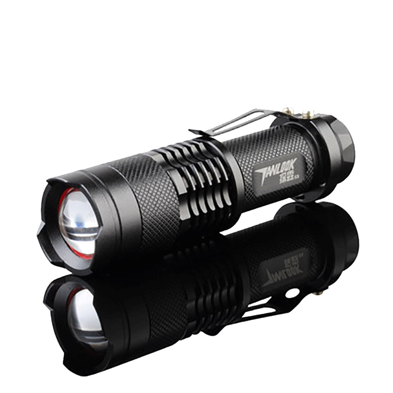 探露CREE Q5 微型 迷你 伸缩变焦 强光手电筒 远射可充电TL-S3
