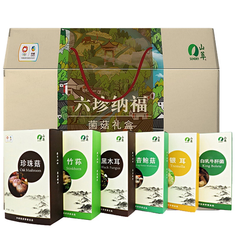 中粮福临门山萃六珍纳福菌菇组合350g