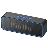 手机无线蓝牙音响低音炮蓝牙音箱大音量语音播报器电脑小音响 蓝色