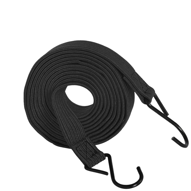 电动车摩托车后备箱自行车绑带捆绑绳松紧绑货带弹力行李绳子皮筋 4米黑色单条(买2送1)