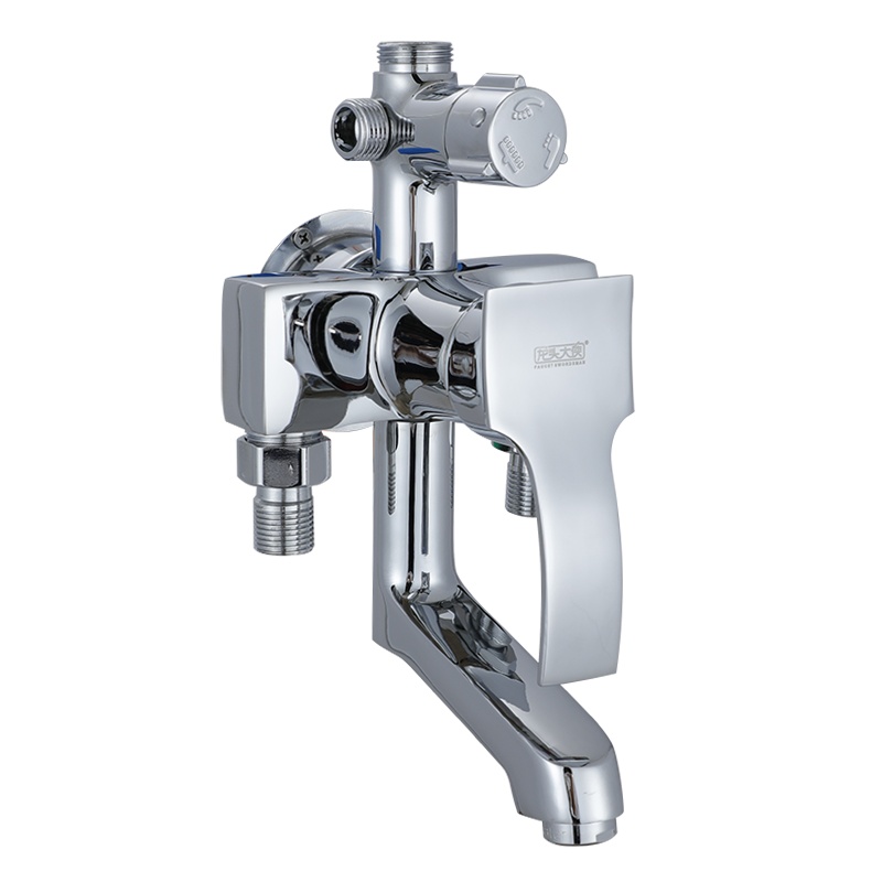 铜混水阀冷热带下水多功能明装三档花洒水龙头 浴缸浴室