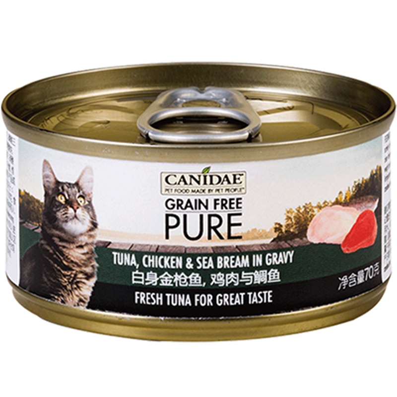 卡比猫罐头美国进口鸡肉猫主食罐头70g*24入整箱天然无谷猫罐头猫咪零食猫湿粮