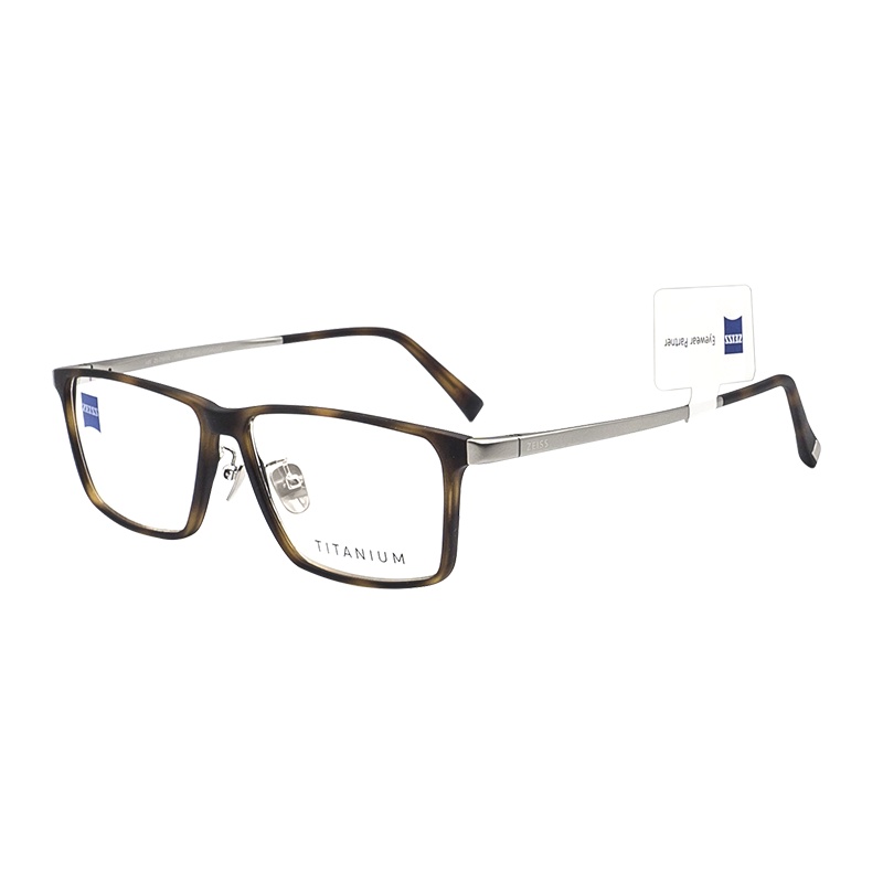蔡司(ZEISS)光学近视眼镜架 男女款钛板材商务休闲眼镜框全框ZS-75016 55mm