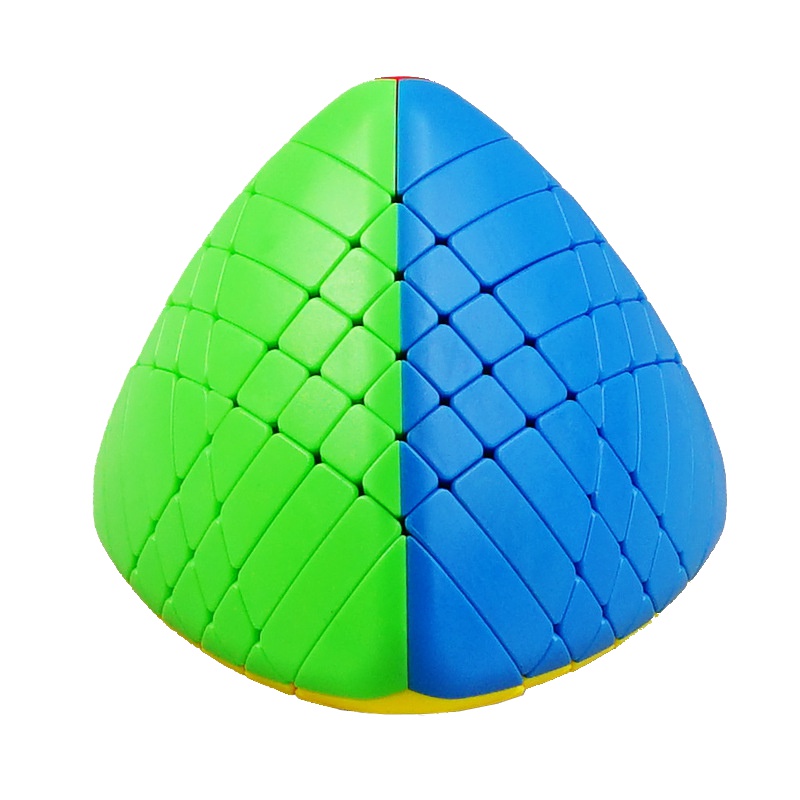 圣手7186A六阶粽子魔方 专业异形魔方6阶变体魔粽异型 儿童男孩女孩益智玩具减压顺滑魔方 彩色