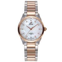 英纳格(ENICAR)雪巴系列天文台认证时尚休闲商务贝母表盘自动机械女表3265/50/361GCH