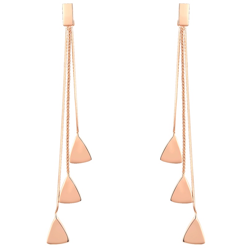 佰色传情纯银耳环女长款气质流苏韩国网红耳坠显脸瘦耳饰大气