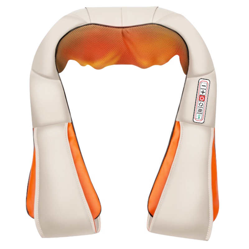 安尚按摩披肩/肩背敲敲乐肩颈按摩器仪六键16头温感双向正反仿真人热敷揉捏推拿指压颈腰肩膀部痛家车两用颈椎脖子电动加颈肩乐