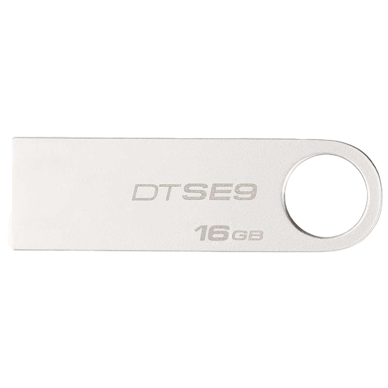 金士顿(Kingston)DTSE9H 16GB 金属U盘 银色亮薄